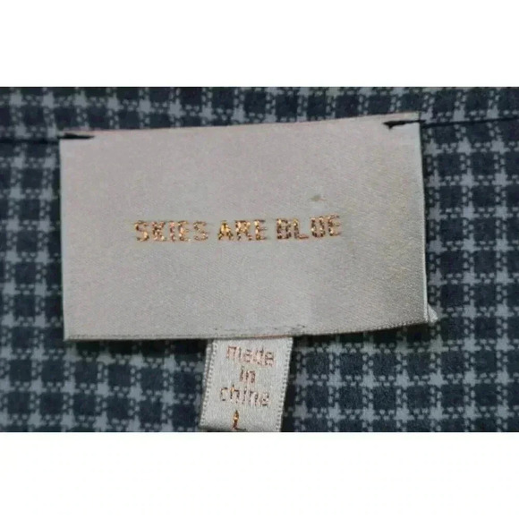 Skies are Blue Long Roll-Tabbed Sleeves-Chiffon Tunic-Size Large - Picture 5 of 11